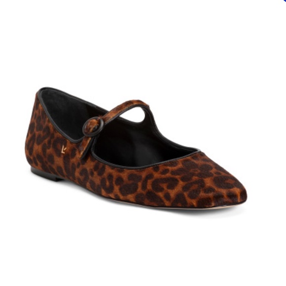 LARROUDE Handmade In Brazil Haircalf Blair Slide On Mule Flats NWT